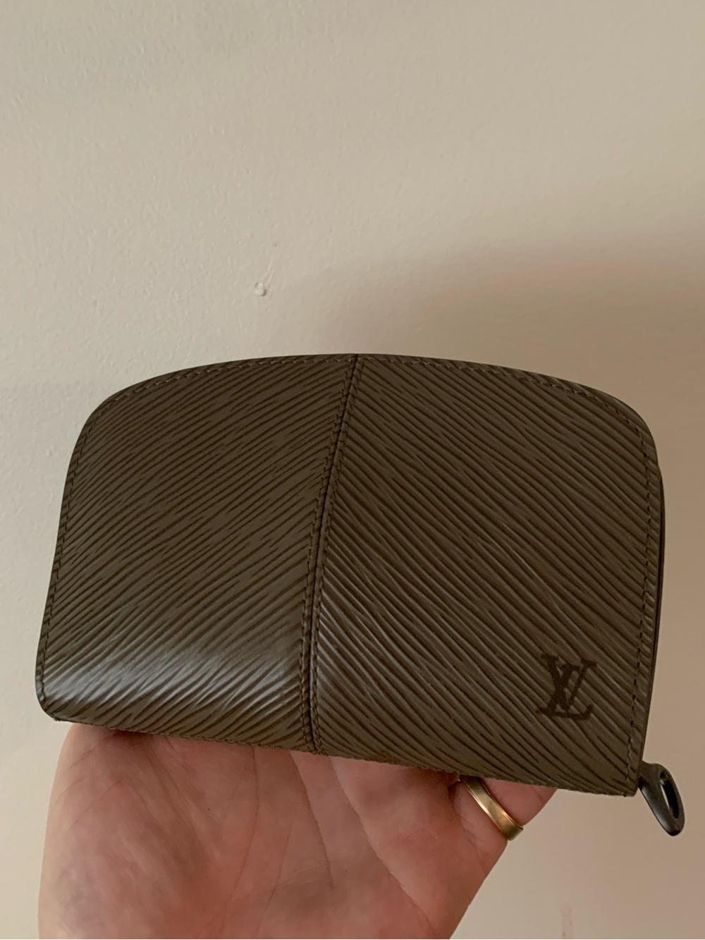 Louis Vuitton Demi-Lune Epi Leather Zip Wallet